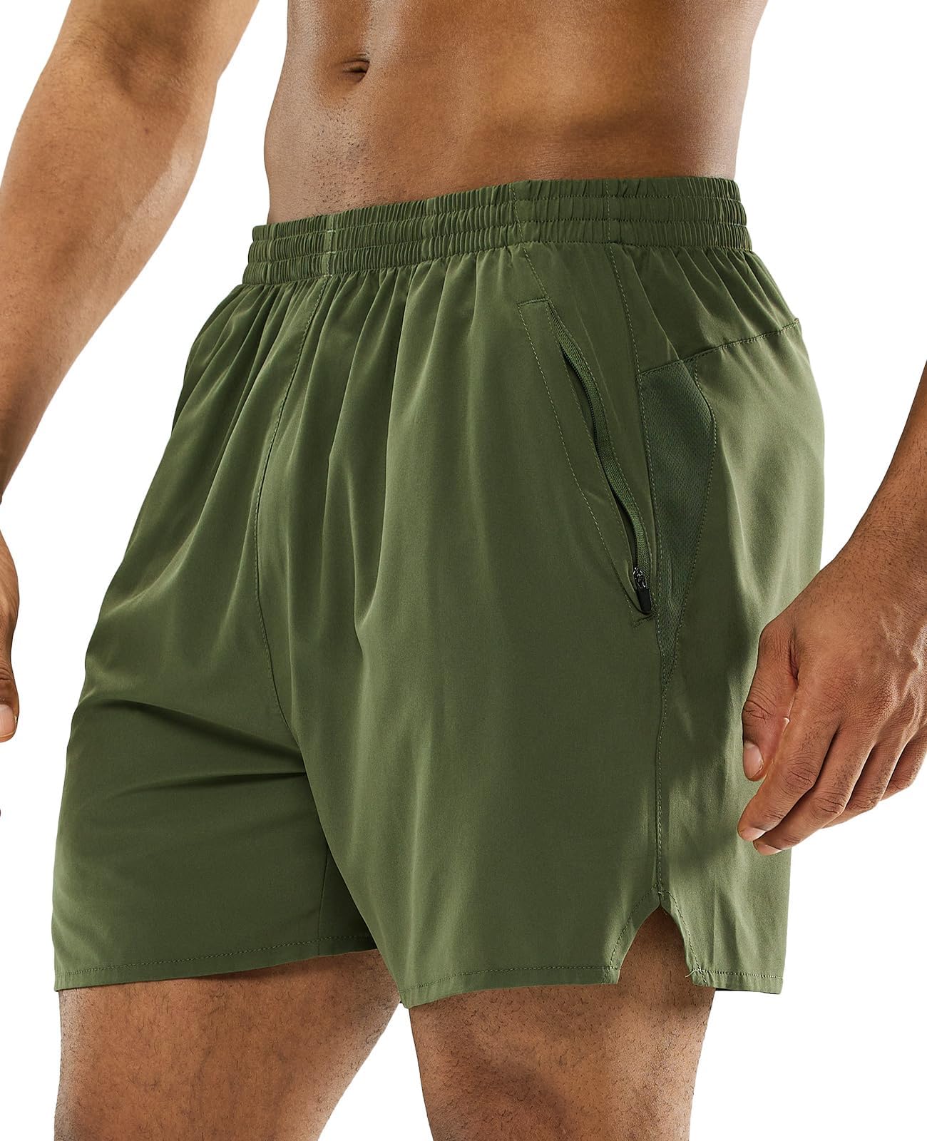 MIER Men's 5 Inch Inseam Running Shorts, Quick-Dry with Pockets