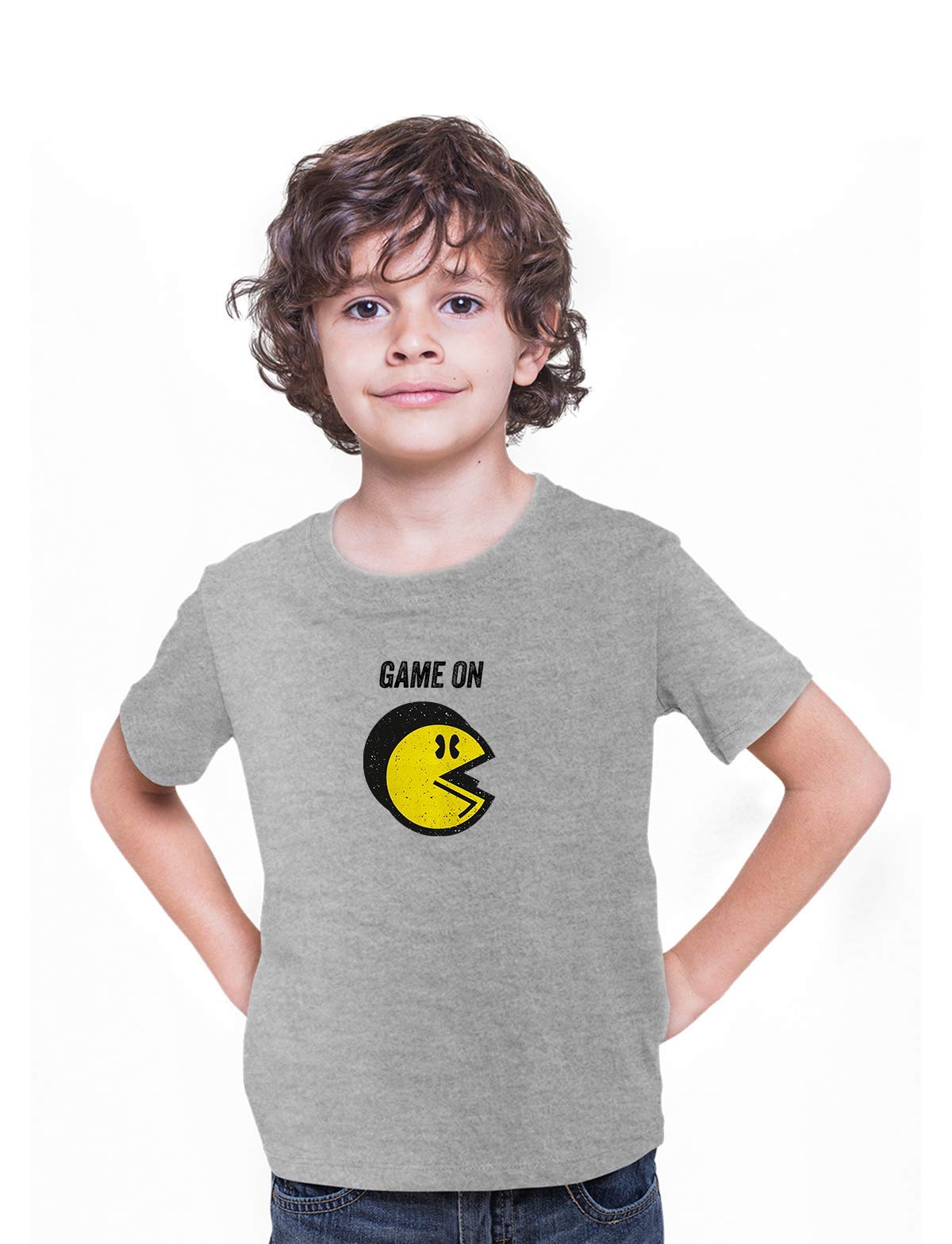 KuziTees Vintage Pacman T-Shirt for Kids Cool Retro 70s 80s Arcade PC Video Games