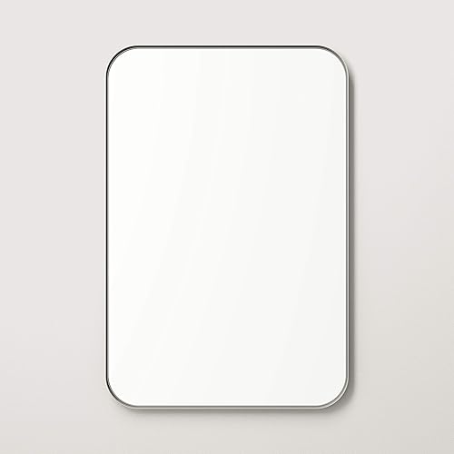 Miniatura 7 de Better - Espejo de pared biselado Espejo de tocador de baño Marco de metal de níquel Rectángulo de 24 x 36 pulgadas