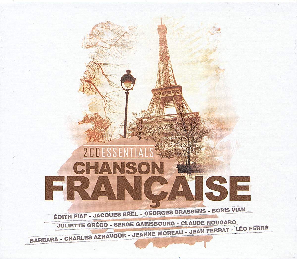 Essentials-French Chanson [Audio CD] Various Artists; Charles Aznavour; Cora Vaucaire; Boris Vian; Isabelle Aubret; Édith Piaf; Serge Gainsbourg; Juliette Gréco; Jacques Brel; Jeanne Moreau; Charles Trenet; Barbara and Léo Ferré