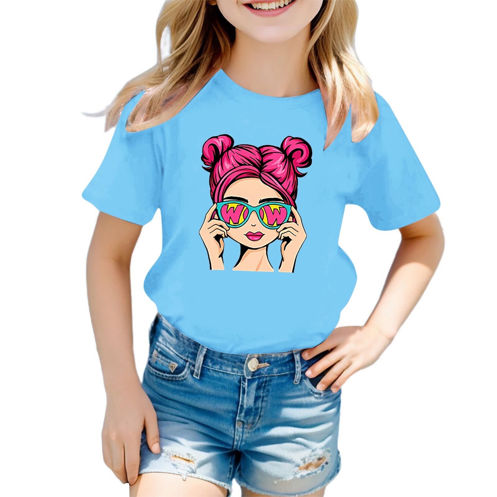 T-shirt à Col Rond Et à Manches Courtes Pour Jeune Garçon