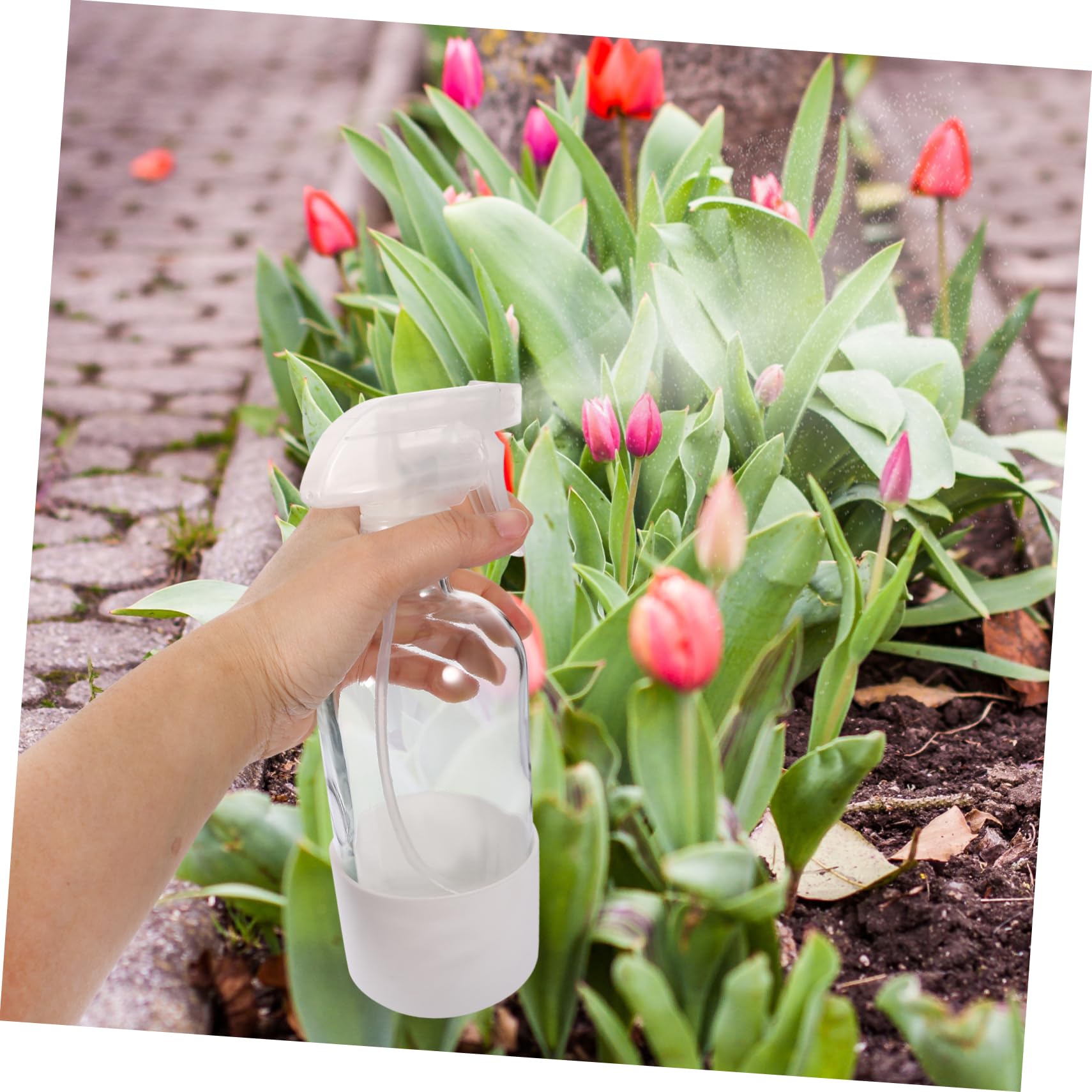 Wasserzerstäuber Sprühflaschen aus Glas mit Silikonschutz 2 Stück 500ml Fassungsvermögen Stabil und Praktisch für Haare und Pflanzenpflege