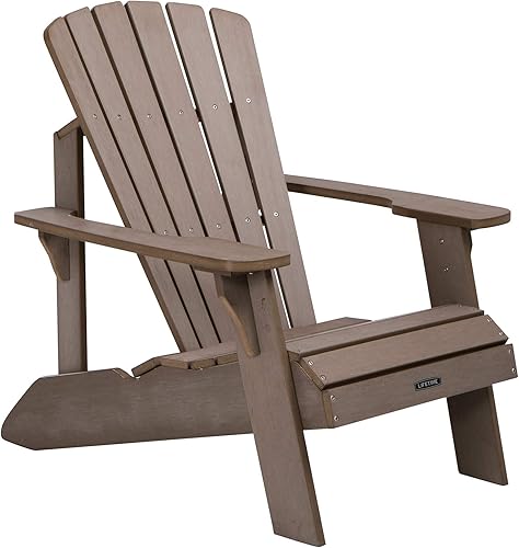 Lifetime Adirondack - Silla de imitación madera
