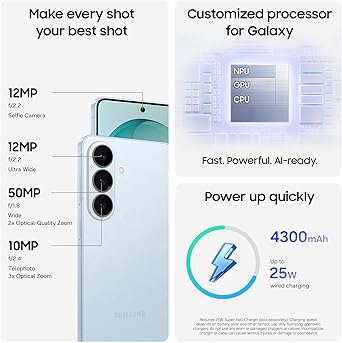 Samsung Galaxy S26, Unlocked Android Smartphone, 256GB, Powerful Processor, Galaxy AI, Immersive Viewing, Durable Battery, 2026, US , Black