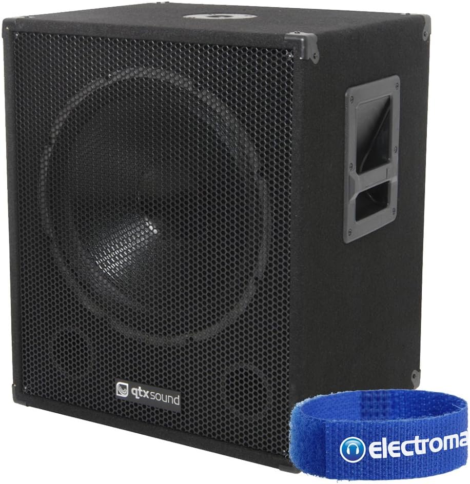 QTX Sound QT18SA 18 Inch 1000W Active Bass Bin Speaker Amazon.co.uk