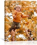 Imprimes de toile encadrées personnalisées avec vos photos - Image personnalisée pour toile murale art - Cadres flottants disponibles (6" Wx8 H)