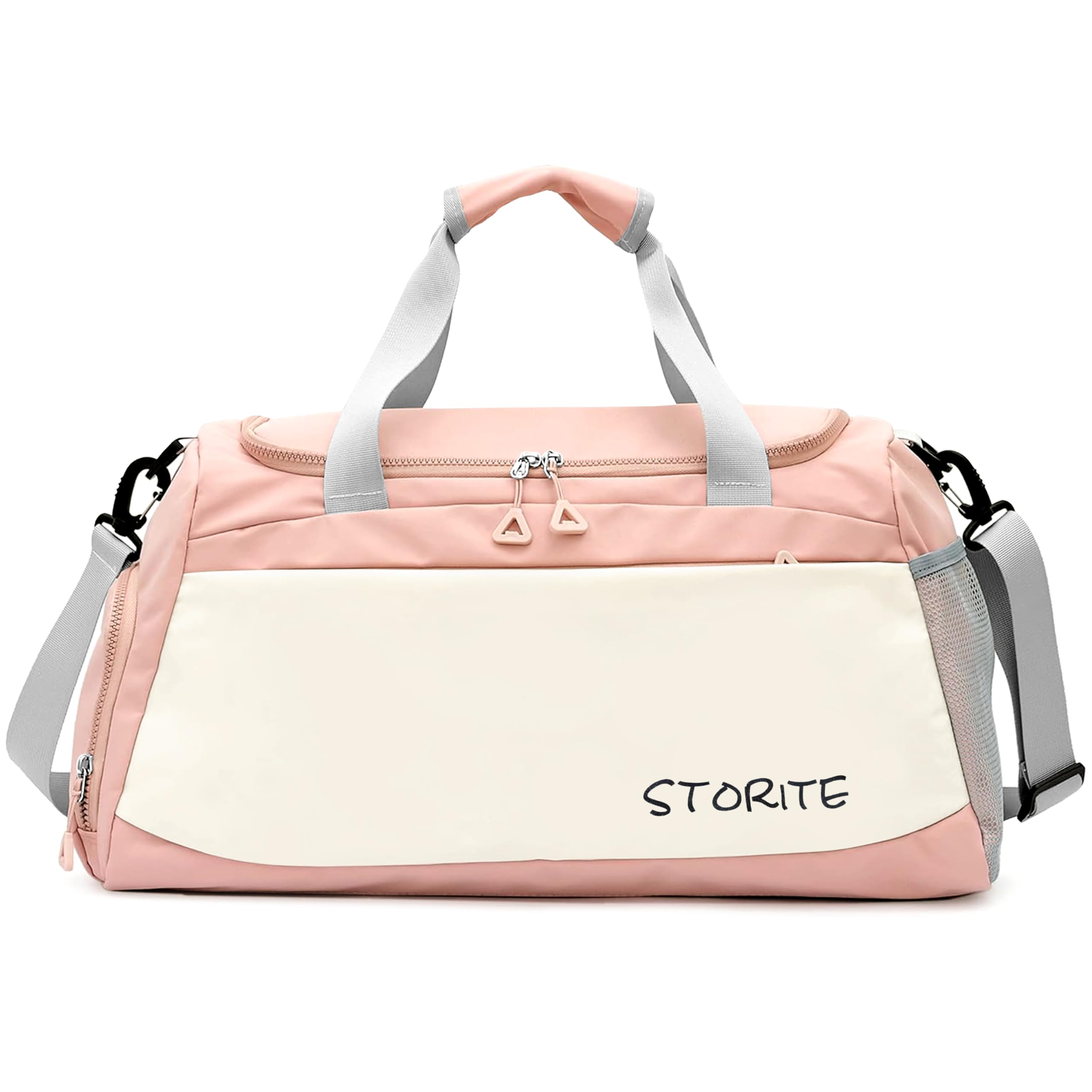 Storite Nylon 51 cms Imported Travel Duffle Bag Multi- Pocket Sports Shoulder Bag for Women with Wet Pocket & Shoe Compartment Weekender Overnight Travel Luggage Bag (Pink- 50 x 22 x 28 cm) (B0D86W26TX) Amazon Price History, Amazon Price Tracker