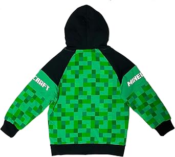 Minecraft Creeper Boys Sherpa Fleece Hoodie
