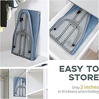 Vista 4 de Tabla de planchar de mesa, pequeña tabla de planchar plegable portátil con pies antideslizantes, mesa de planchar compacta de viaje para dormitorio