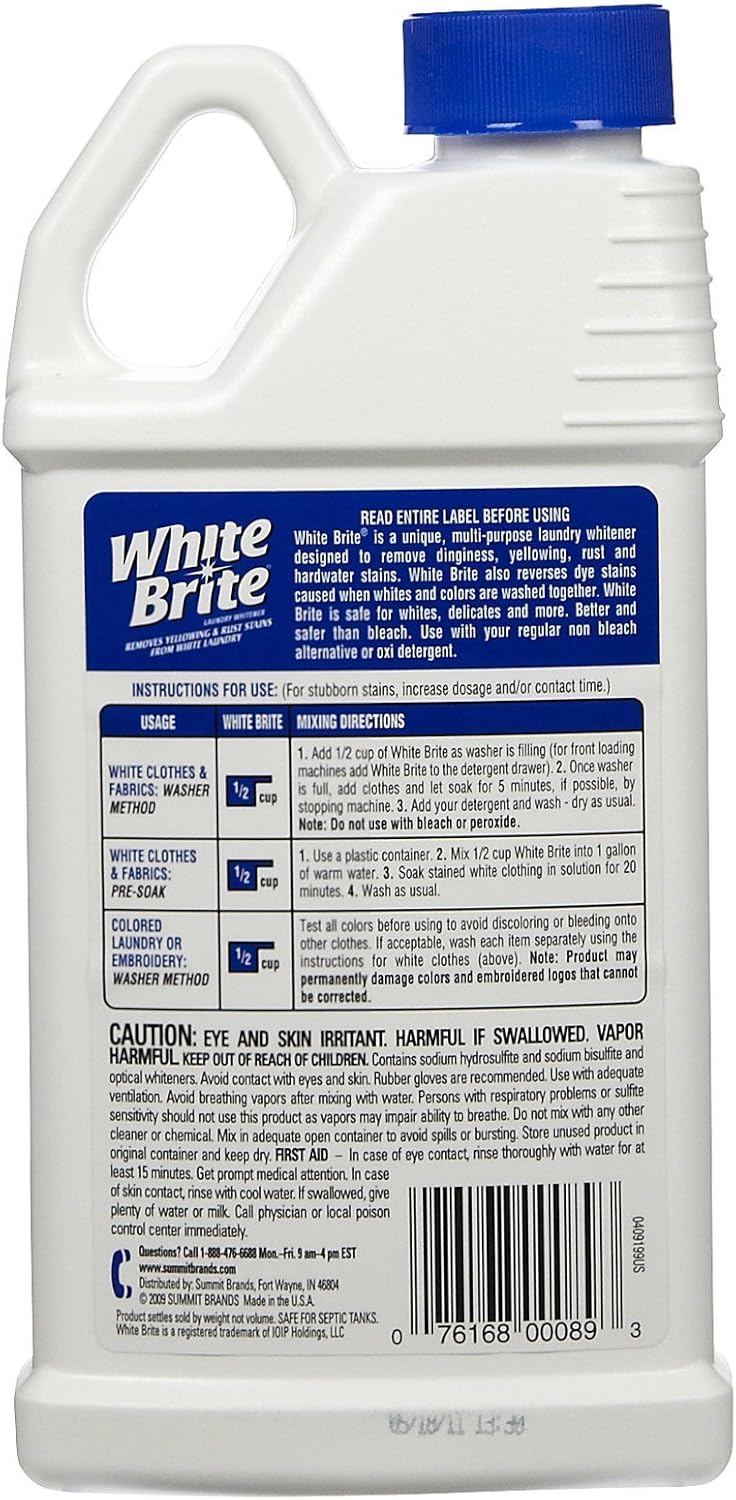 White Brite Laundry Whitener, 22 oz-2 pk