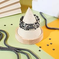 Vista 3 de Craftdady 5 hebras de cuentas de hematita sintética de disco Heishi negro de 0.236 pulgadas (0.236 in), cuentas metálicas planas y redondas