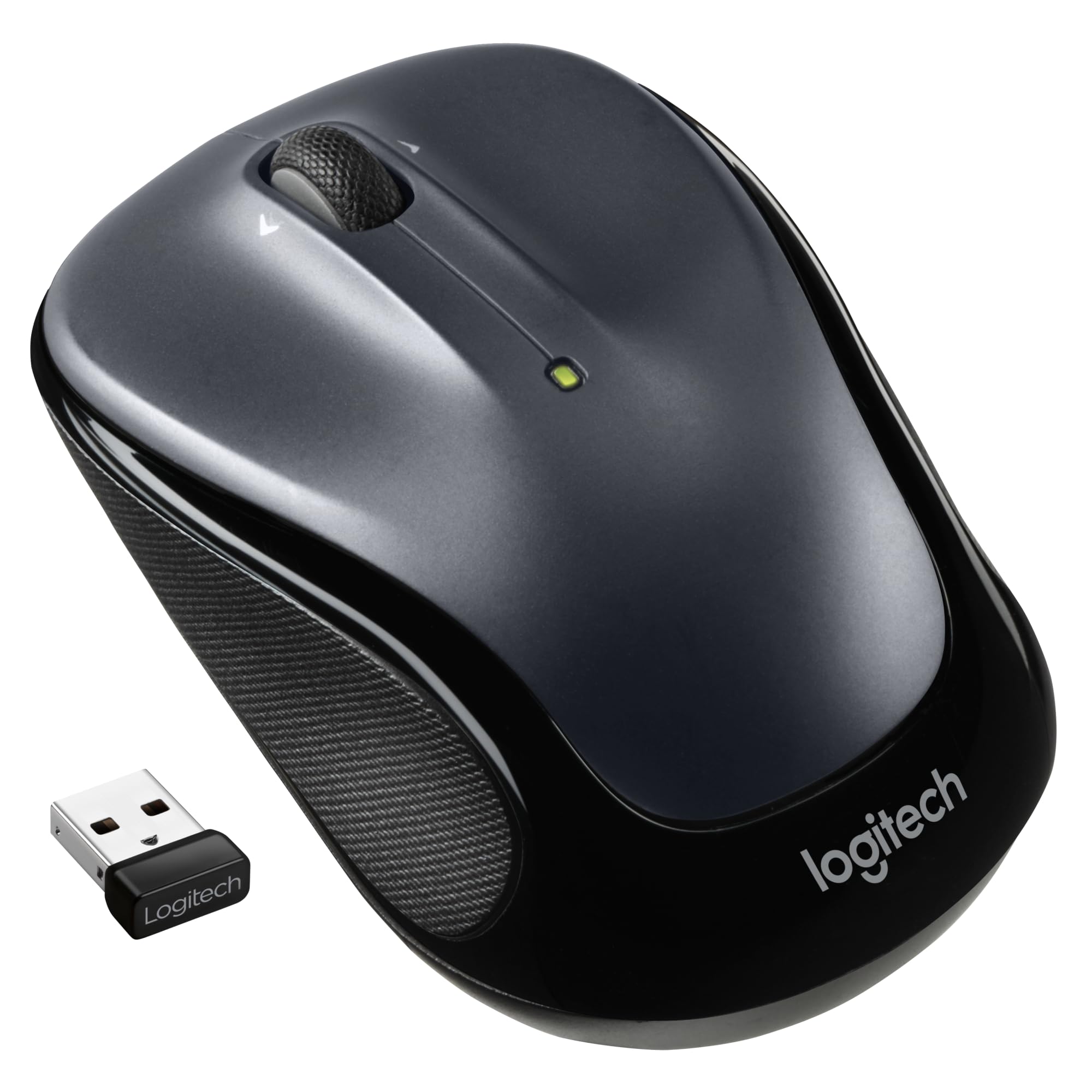 Logitech M325s Souris sans Fil 2,4 GHz avec récepteur USB, Suivi Optique 1000 DPI, Batterie de 18 Mois, PC/Mac/Ordinateur Portable/Chromebook – Argent foncé