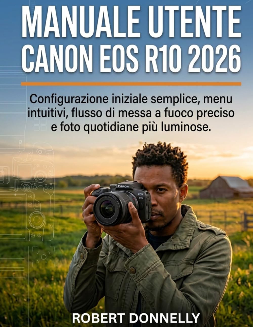MANUALE UTENTE CANON EOS R10 2026: Configurazione iniziale semplice, menu intuitivi, flusso di messa a fuoco preciso e foto quotidiane più luminose.