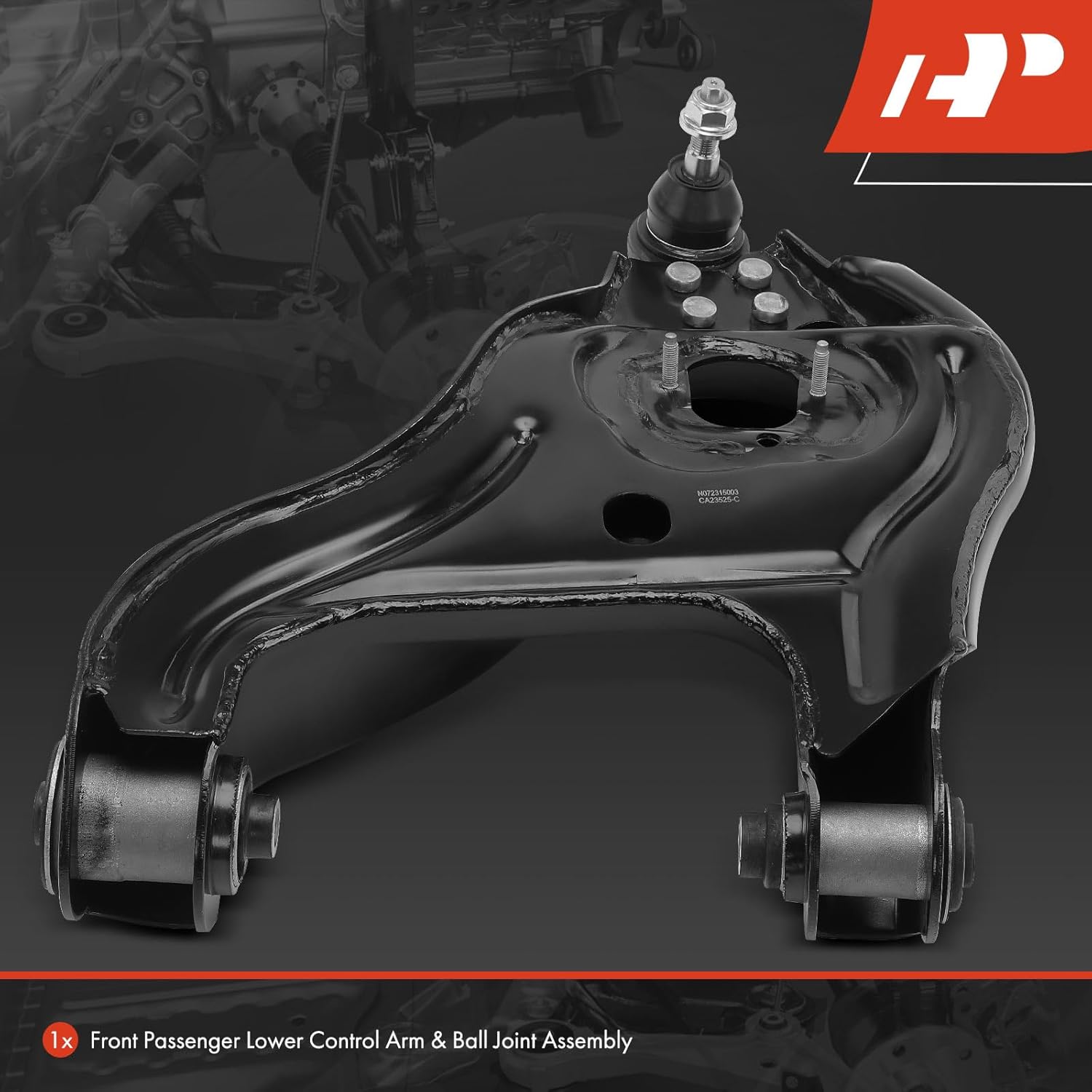 A-Premium Front Right Lower Control Arm with Ball Joint & Bushing, Compatible with Dodge Ram 1500 2002 2003 2004 2005, RWD Only