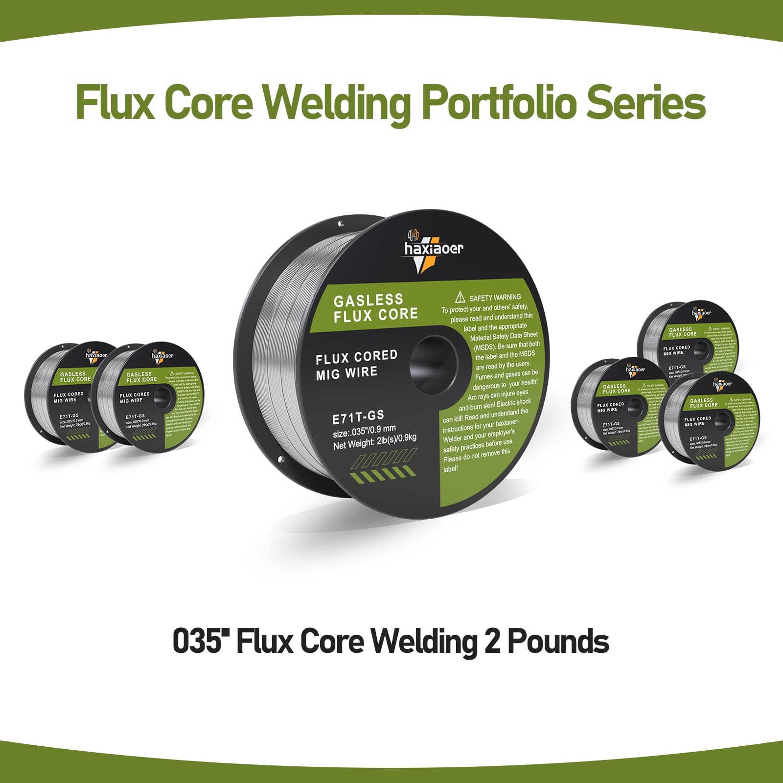 HAXIAOER Flux Core Welding Wire 0.9mm 1.0KG - Image 4
