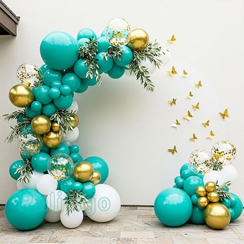 Miniatura 28 de Kit de guirnalda de globos blancos: 131 globos blancos con globos de luna y estrella, perfecto para decoraciones de baby shower de estrellas