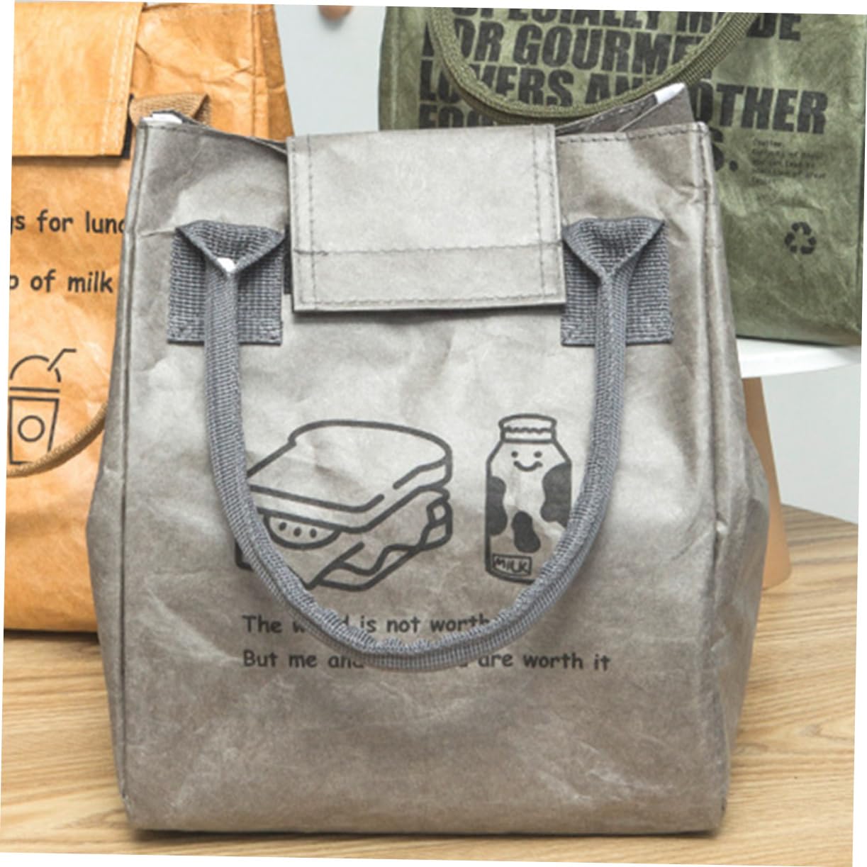 Ciieeo 3 Bolsas De Almuerzo Bento Para Mantener La Comida Caliente Bolsa De Almuerzo Portátil Reutilizable Bolsa De Almuerzo Para Mujer Bolso De Mano Bolso De Mano Para Mujer Picnic
