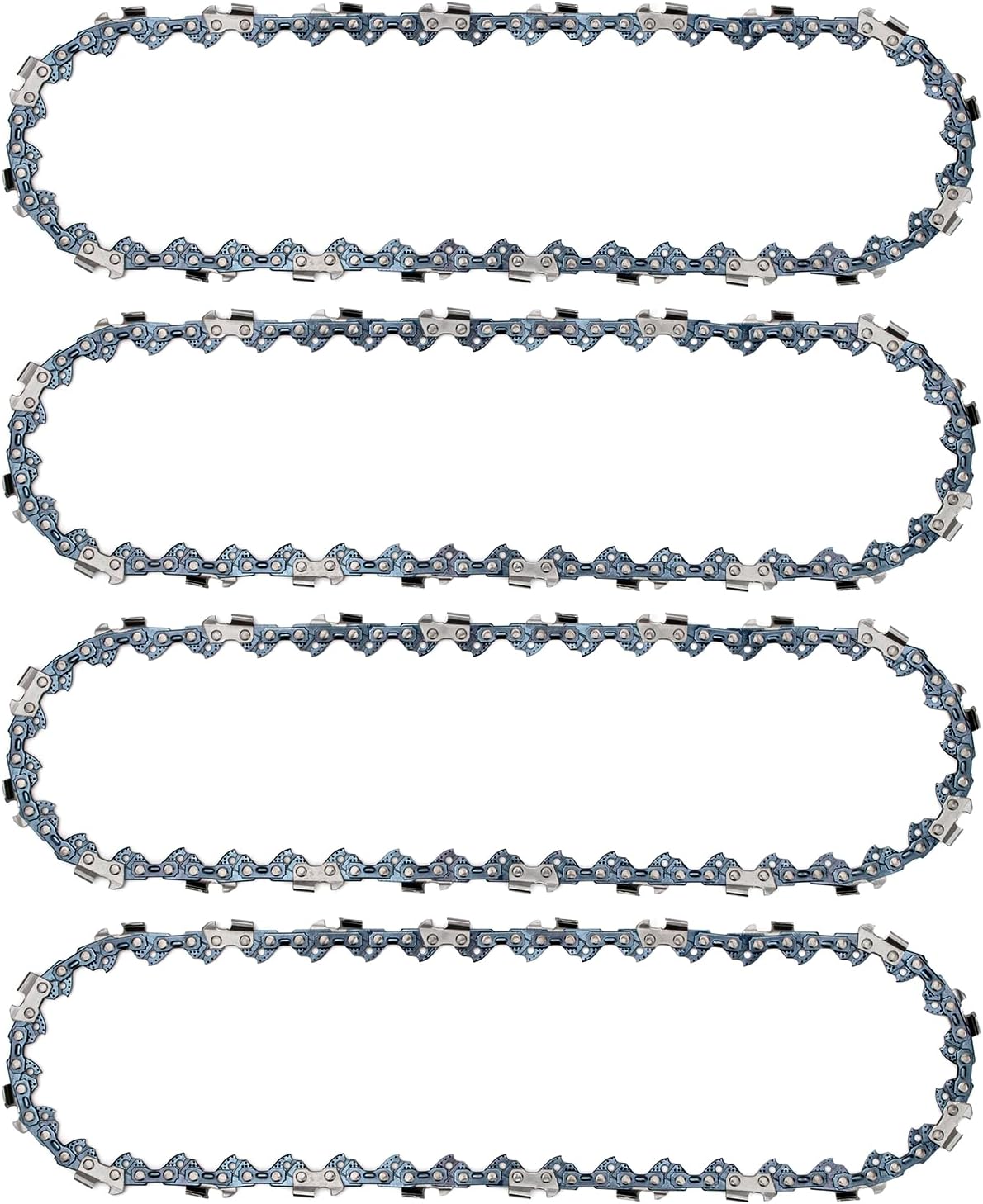 4 Pack 10 Inch Chainsaw Chain Compatible with Worx WG323 WG323.9 WG322 WG322.9 Cordless Chainsaw, 3/8" .043" 40DL Chainsaw Link