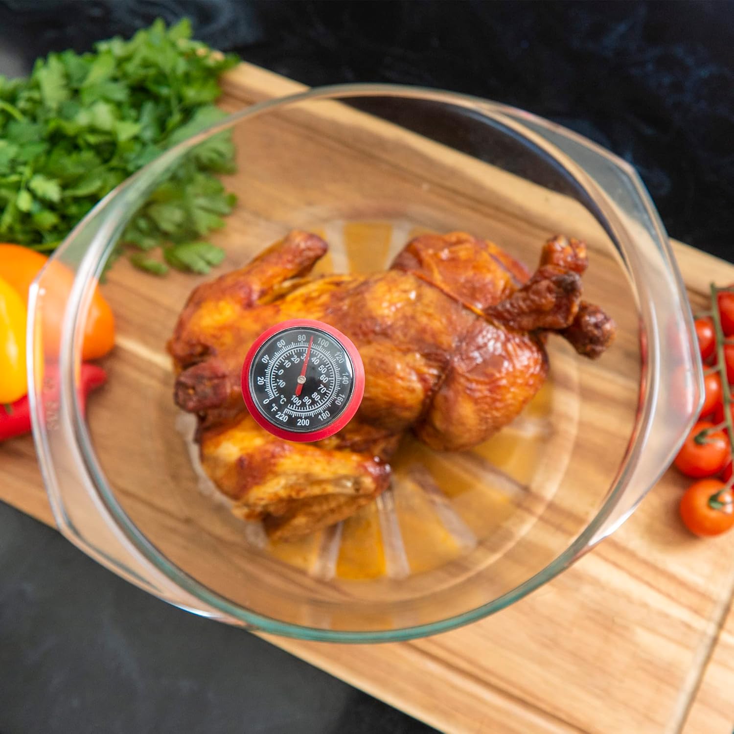 review Meat Thermometer and Turkey Baster Kit | Stainless Steel Analog Meat Thermometer Bundle – Includes Turkey Baster and Cleaning Brush | Instant Read Turkey Thermometer for Cooking