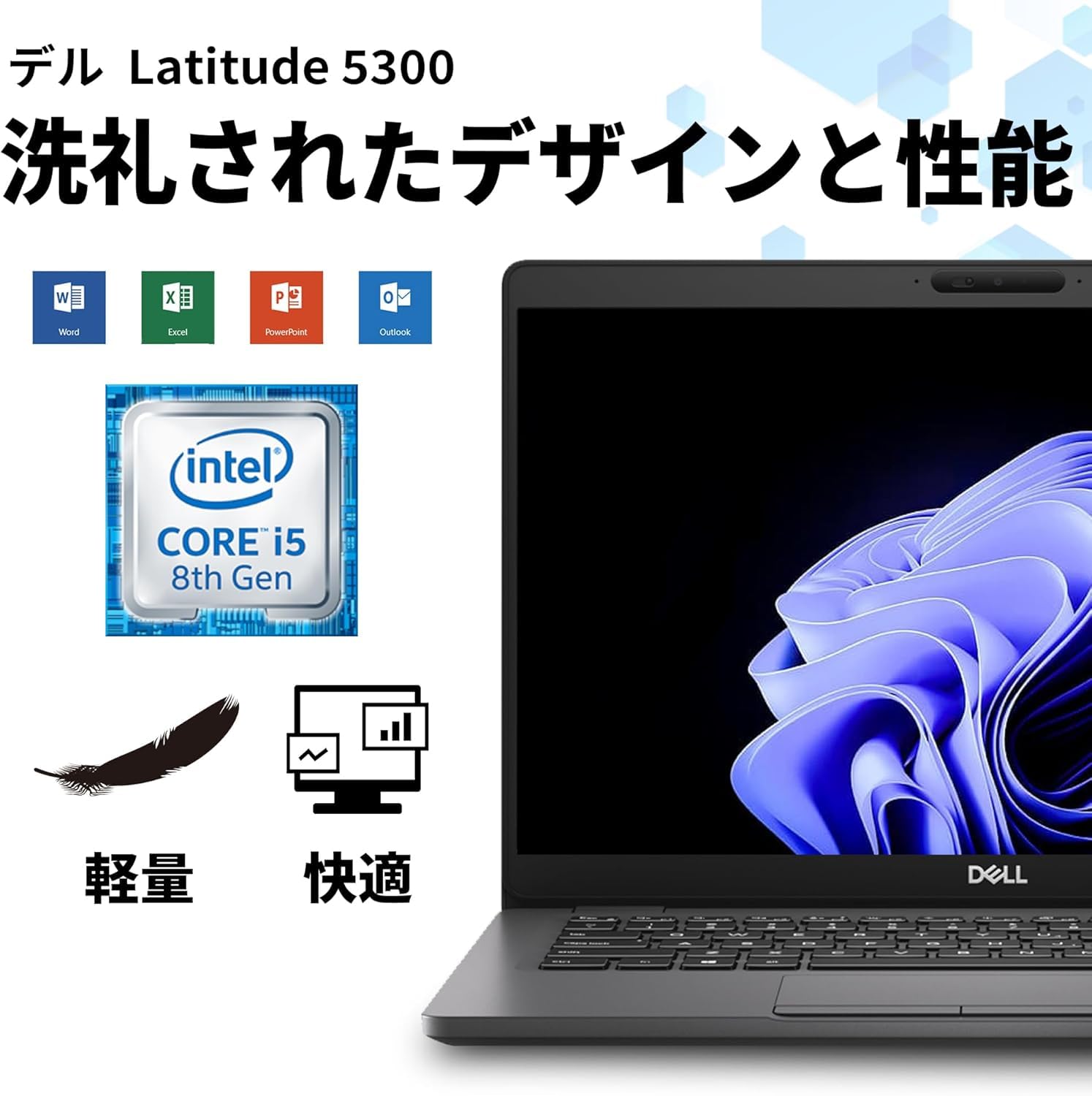 Dell Latitude 5300 Windows11 16GBメモリ SSD 256GB