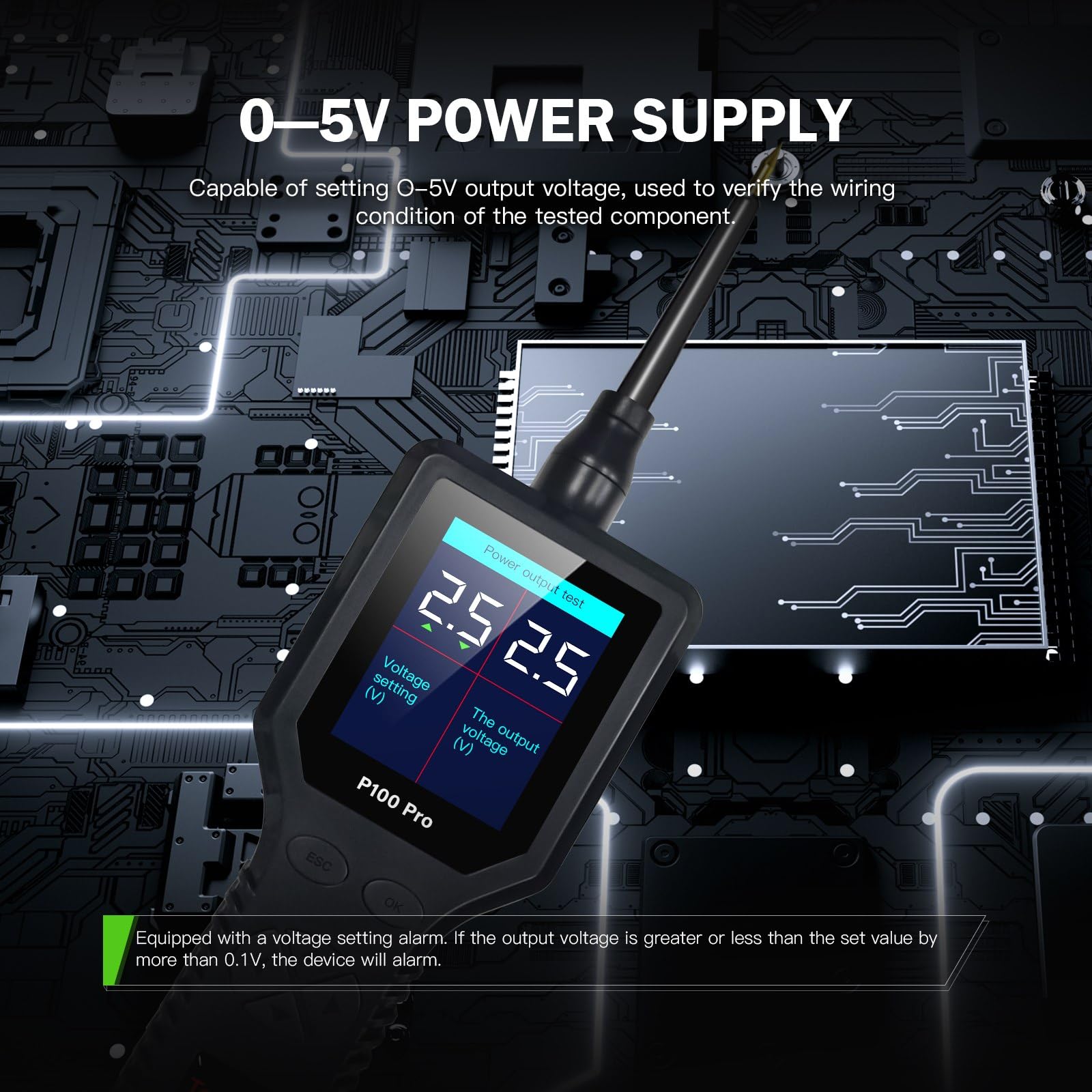 Multimeter-Tester, PS100 Kfz-Stromkreistester, Stromkreisprüfer-Set, Diagnosewerkzeug for elektrische Systeme