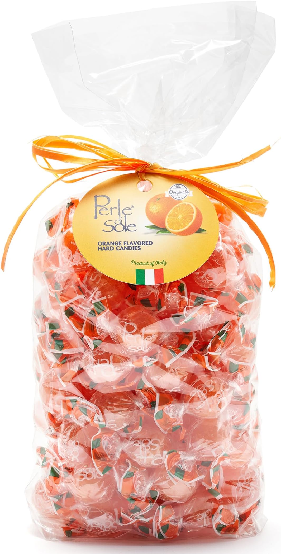 Orange Flavored Hard Candies 1000 Gr. - Perle di Sole