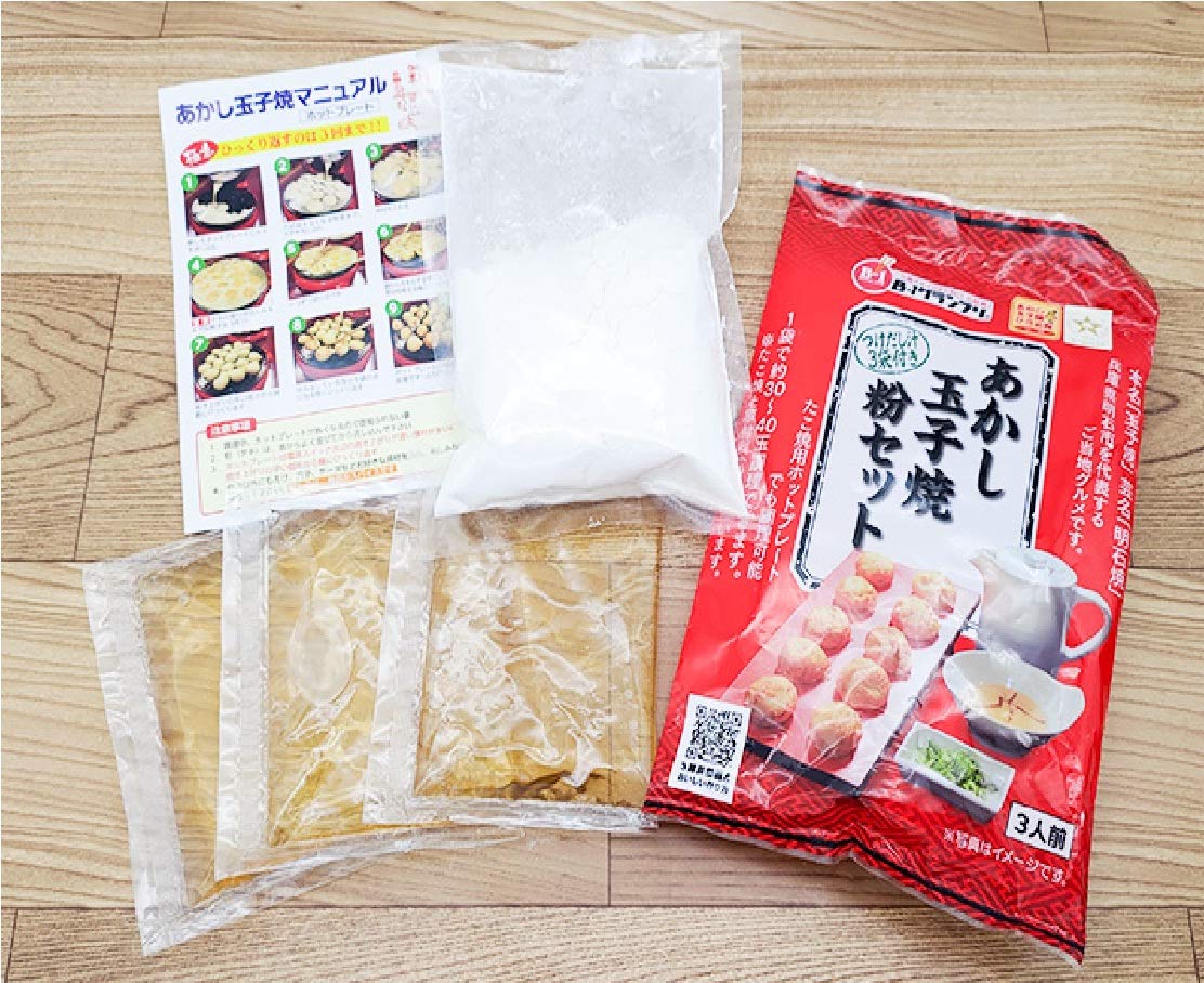 Amazon.co.jp: 明石焼ミックス粉だし汁セット1袋(ミックス粉105g