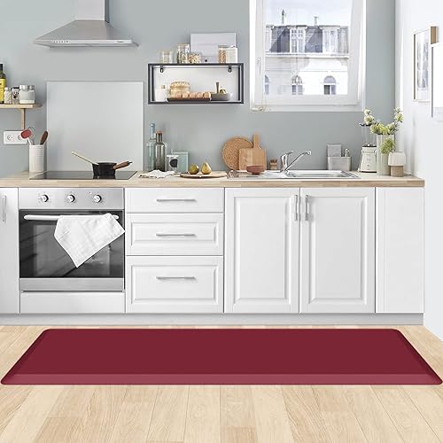 Miniatura 160 de KitchenClouds - Tapete antifatiga acolchado para cocina, impermeable, antideslizante, cómodo, para escritorio de pie, fregadero y oficina, 17.3 x 39