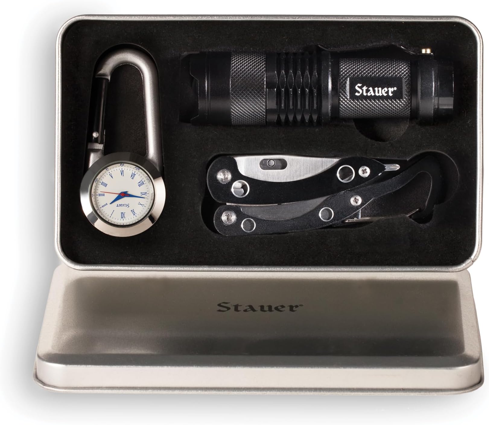 Stauer Survival Box, Outdoor Survival Kit, Emergency Kit, Camping Essentials, Adventure-Gifts for Men-Gifts for Christmas, Father's Day, Graduation, Birthday