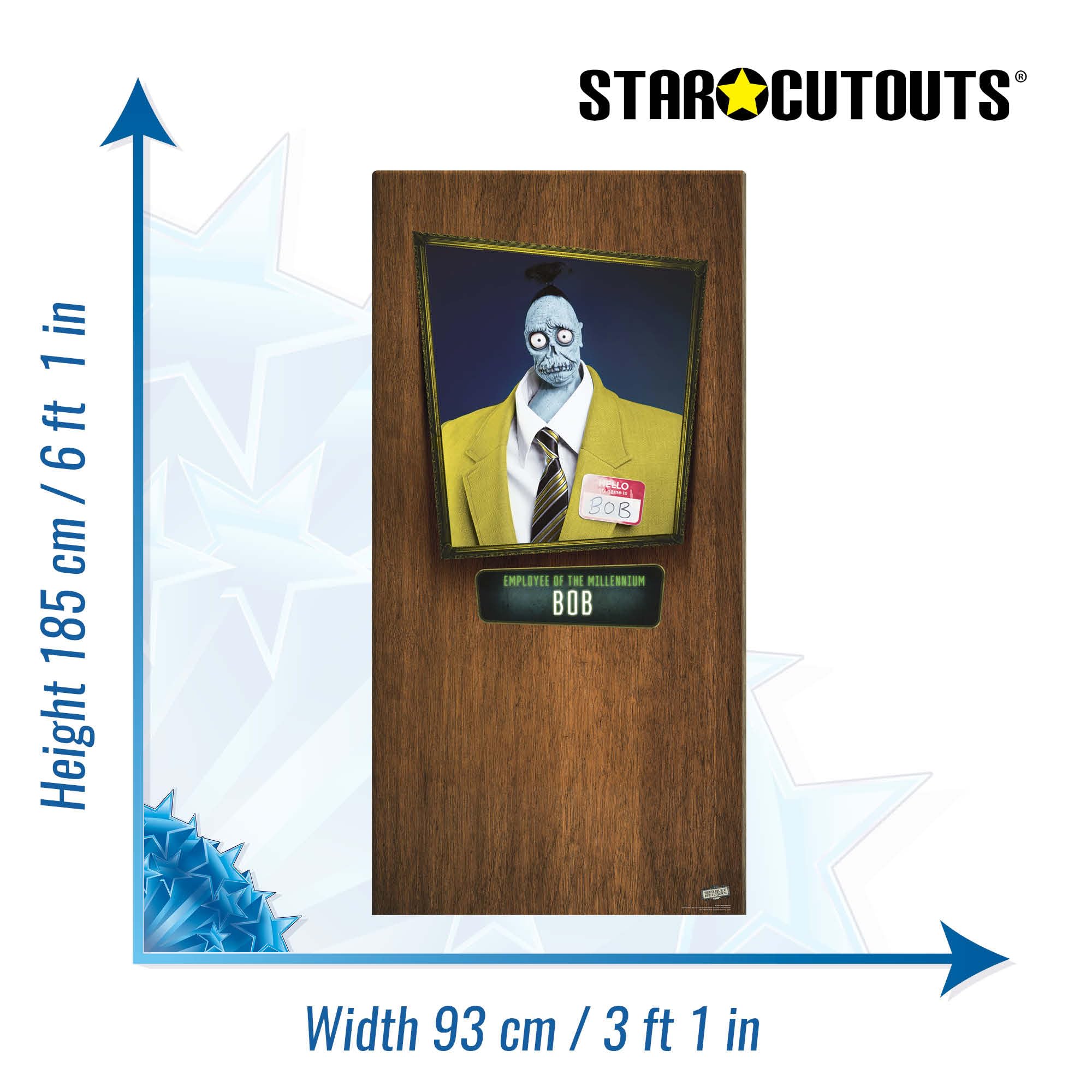 Star Cutouts SC4513 Bob Shrinker Stand-in Beetlejuice Beetlejuice Cartón Recortado Altura 185 cm