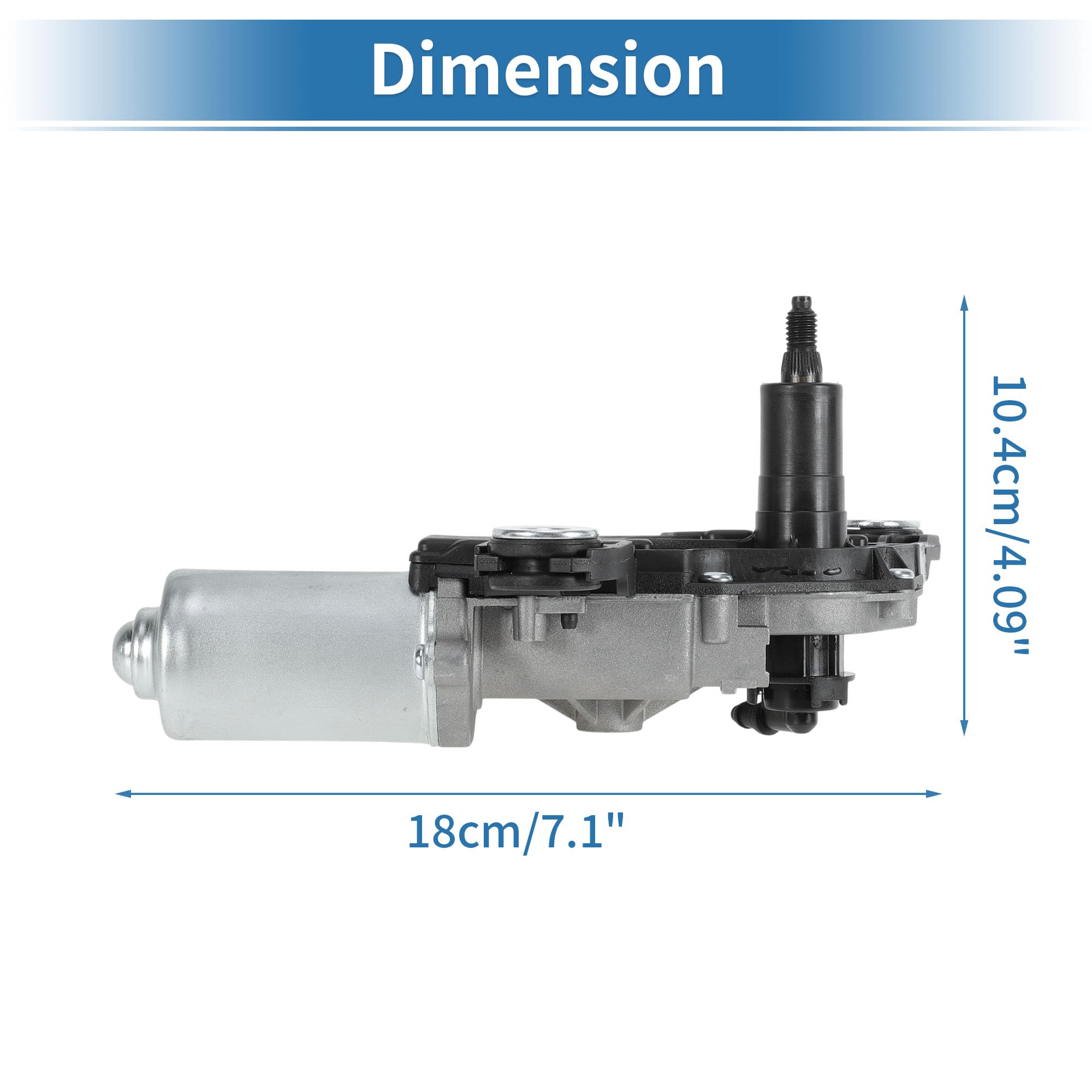 Motore tergicristallo posteriore No.8V0955711 per Audi A3 S3 Sportback Limousine Quattro 13-21 per Audi Q2 17-24 per Audi RS3 Sportback Limousine 16-21
