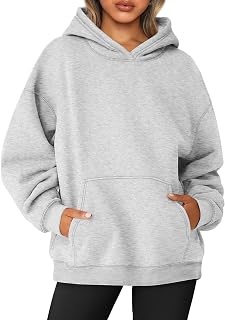 AUTOMET Womens Oversized Sweatshirts Fleece Hoodies Long Sleeve Shirts Pullover Fall Clothes with Pocket