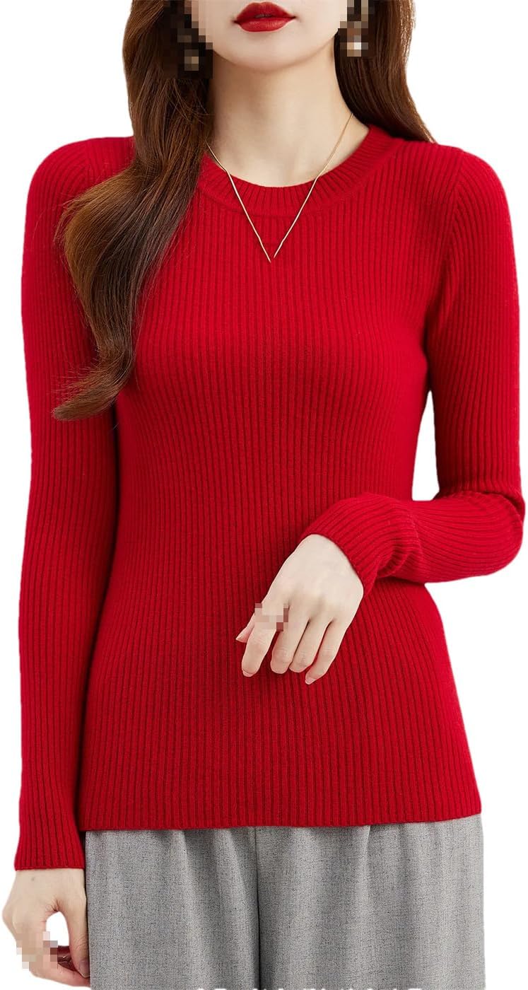 Maglione Invernale Donna In Lana Merino Girocollo – Morbido, Elegante E Traspirante, Perfetto Per Il Layering Primaverile