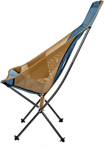 Miniatura 3 de Klymit Ridgeline - Silla de camping para adultos, silla plegable para exterior, color azul