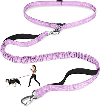 Laqibak Hands Free Dog Leash,Adjustable Waist Leash for Dog,4.2-6.7 Feet
