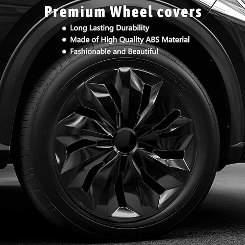 Miniatura 4 de Juego de tapacubos para automóvil de 16 pulgadas, funda externa de repuesto para neumáticos de automóvil, se adapta a Honda Civic 16-17 (juego de 4)