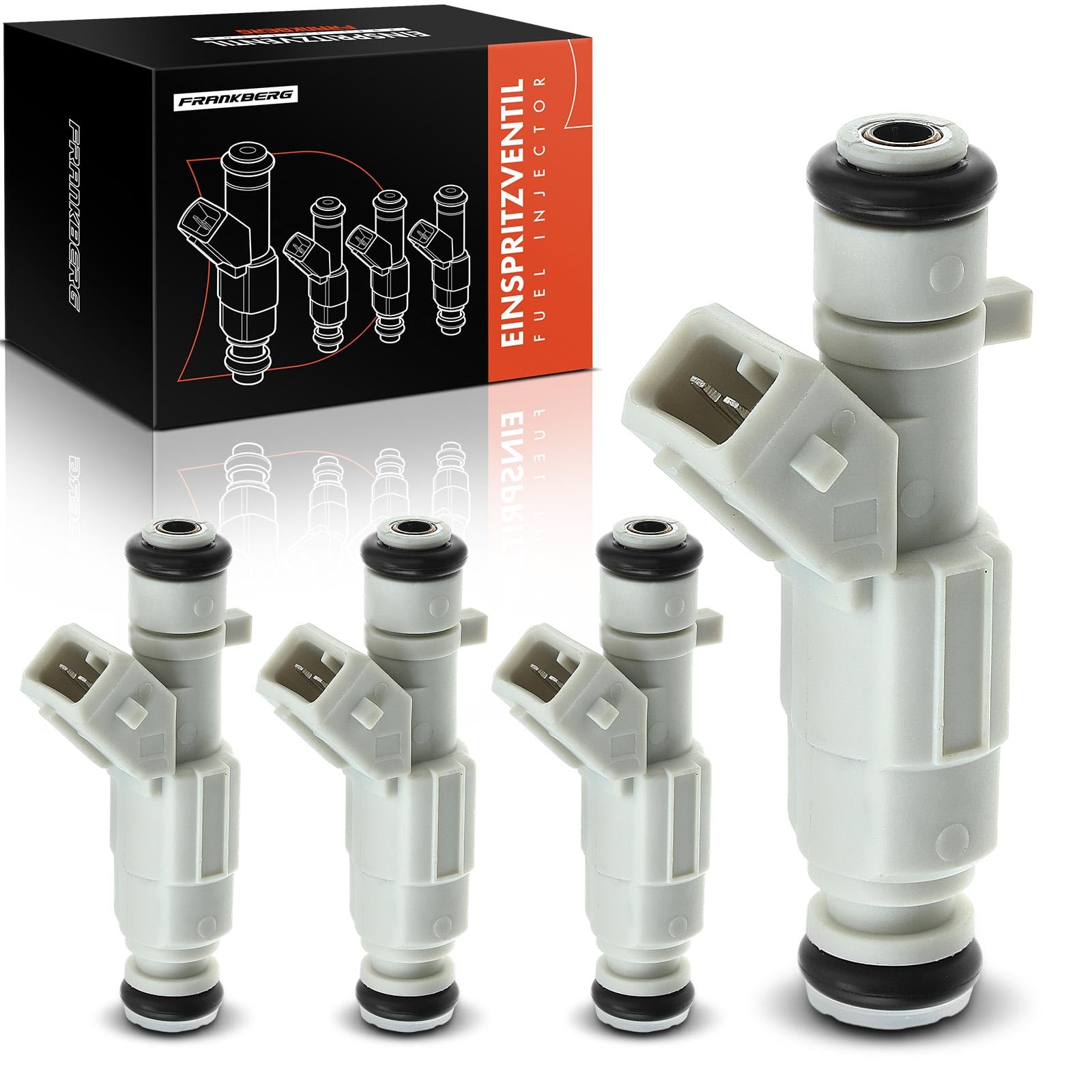 Frankberg 4x Buse d'injecteur de carburant 0280155809 | Compatible avec: Xantia Break X1 X2, 406 Pause 8E/F, 306 7B N3 N5, 306 Cabriolet 7D N3 N5, Xantia X1 X2, 406 8B