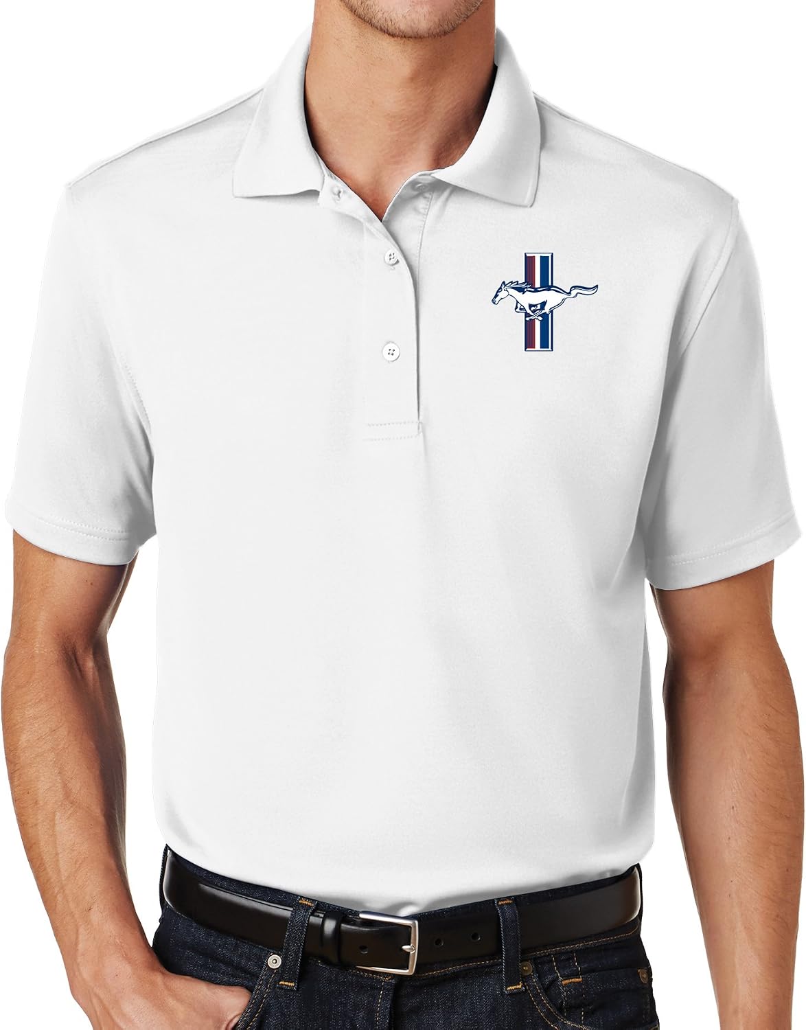 Buy Cool Shirts Mens Ford Mustang GT UV Polo Shirt
