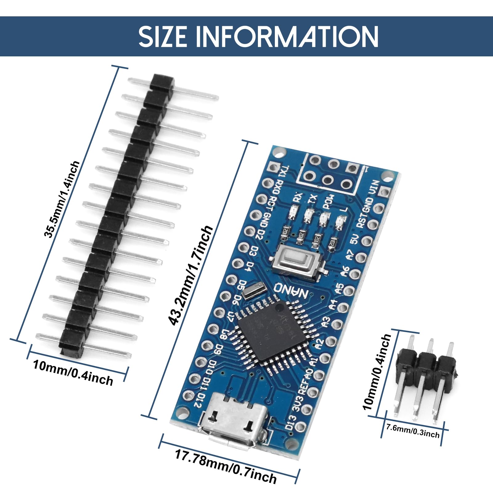 Modulo Scheda Microcontrollore Compatibile Con IDE - 3 Pezzi Con CH340 E USB-C