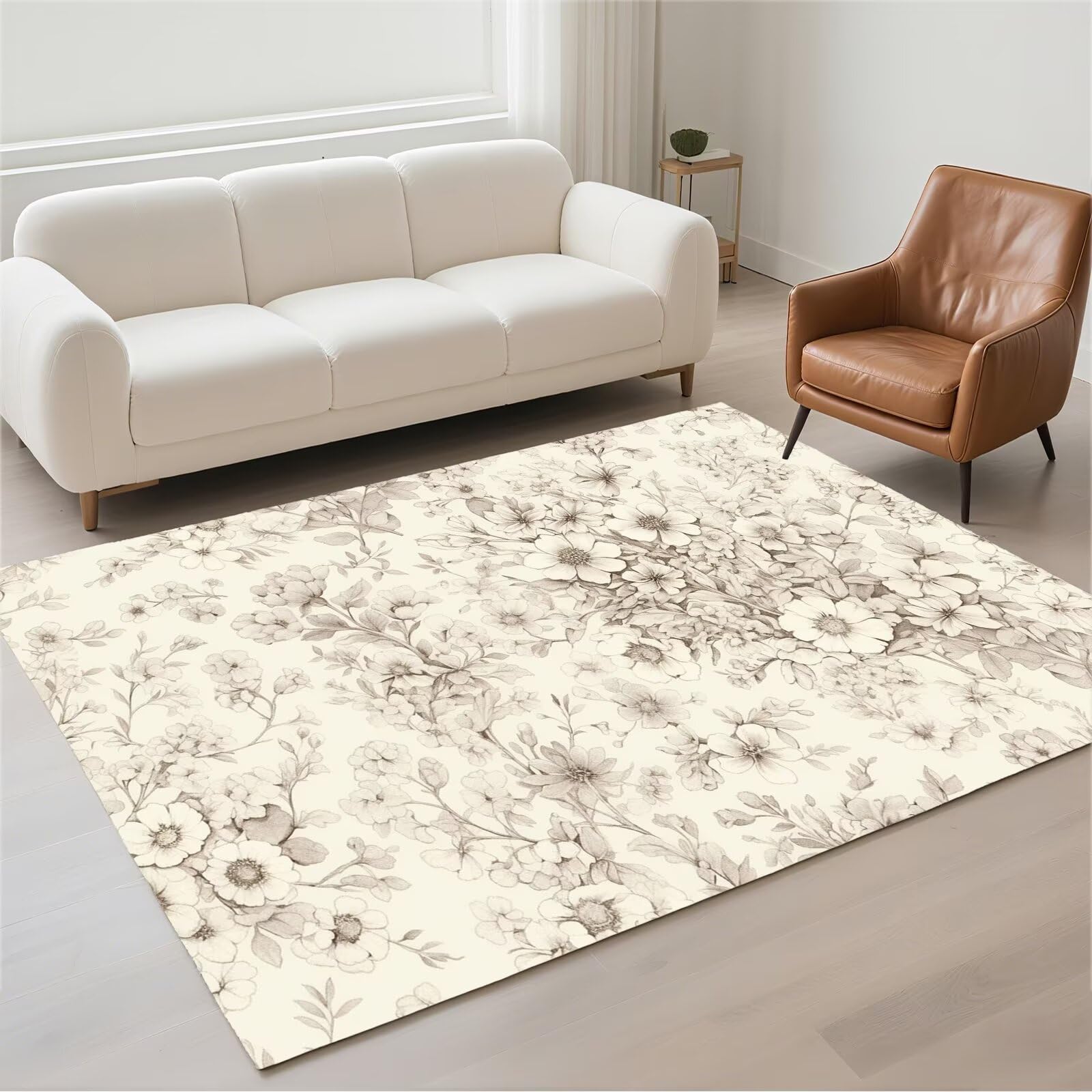 Grand carpet de salon moderne 80x150cm lavable doux pour bureau