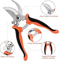 Vista 4 de Garden Tools Set, 8 Piece Gardening Tools Set with Non Slip Ergonomic Handle, Heavy Duty Garden Tool Set with Storage Bag, Gardening Kit for Women