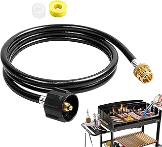 Manguera Accesorio Propano,Conector de Gas - Adaptadores Y Conectores De 1.8 M para Parrillas Portátiles Estufas De Camping Quemadores De Jardín Antorchas Calefactores