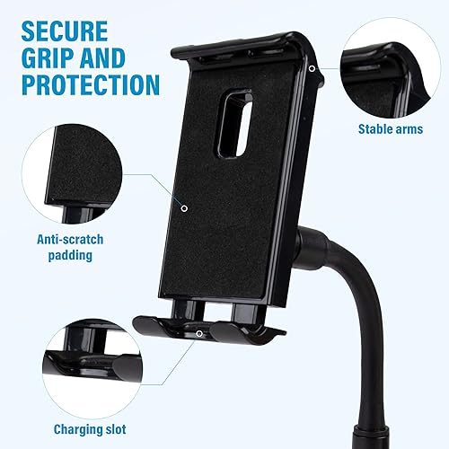 Miniatura 7 de FAST TRACK USA Portavasos para automóvil, soporte para teléfono 2 en 1, soporte para tableta y soporte para teléfono para automóvil con base