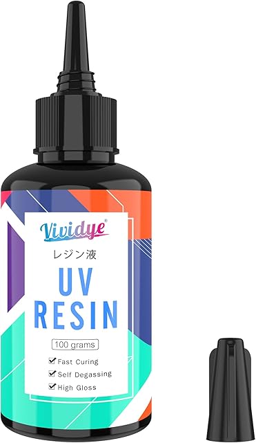 UV Resin 100g - Crystal Clear Ultraviolet Curing Hard Type Glue Epoxy Resin for DIY Jewelry Making, Craft Decoration - Transparent Solar Cure Sunlight Activated Resin for Resin Mould, Casting, Coating