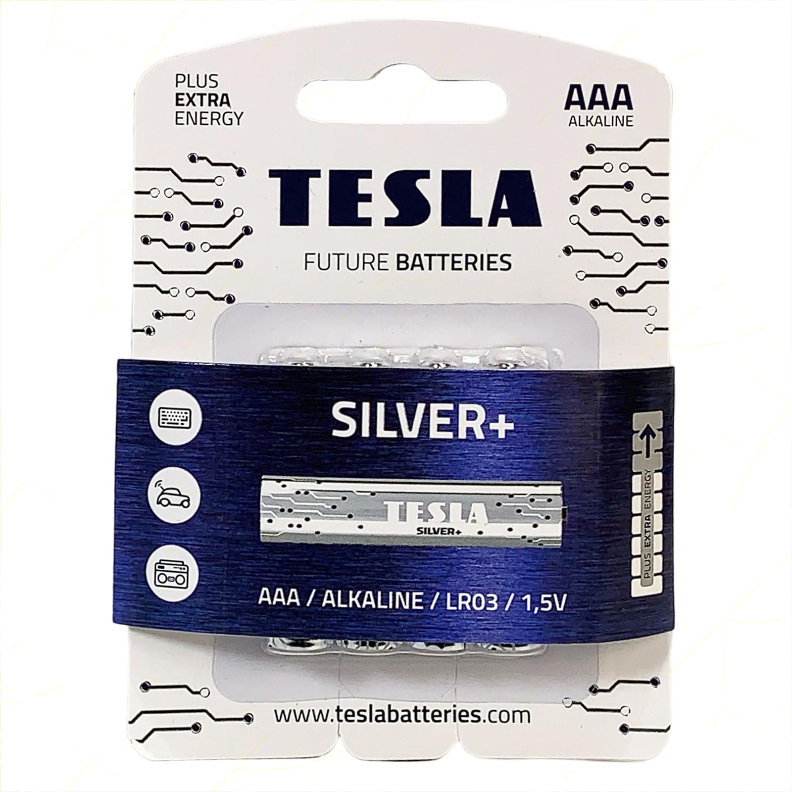 Sicignano – Lot de 12 piles Alcaline Ministilo AAA argentées pour appareils à haute énergie tels que télécommandes, montres, jouets et autres appareils électroniques portables
