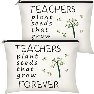 Frienda 2 bolsas de maquillaje con texto en i...