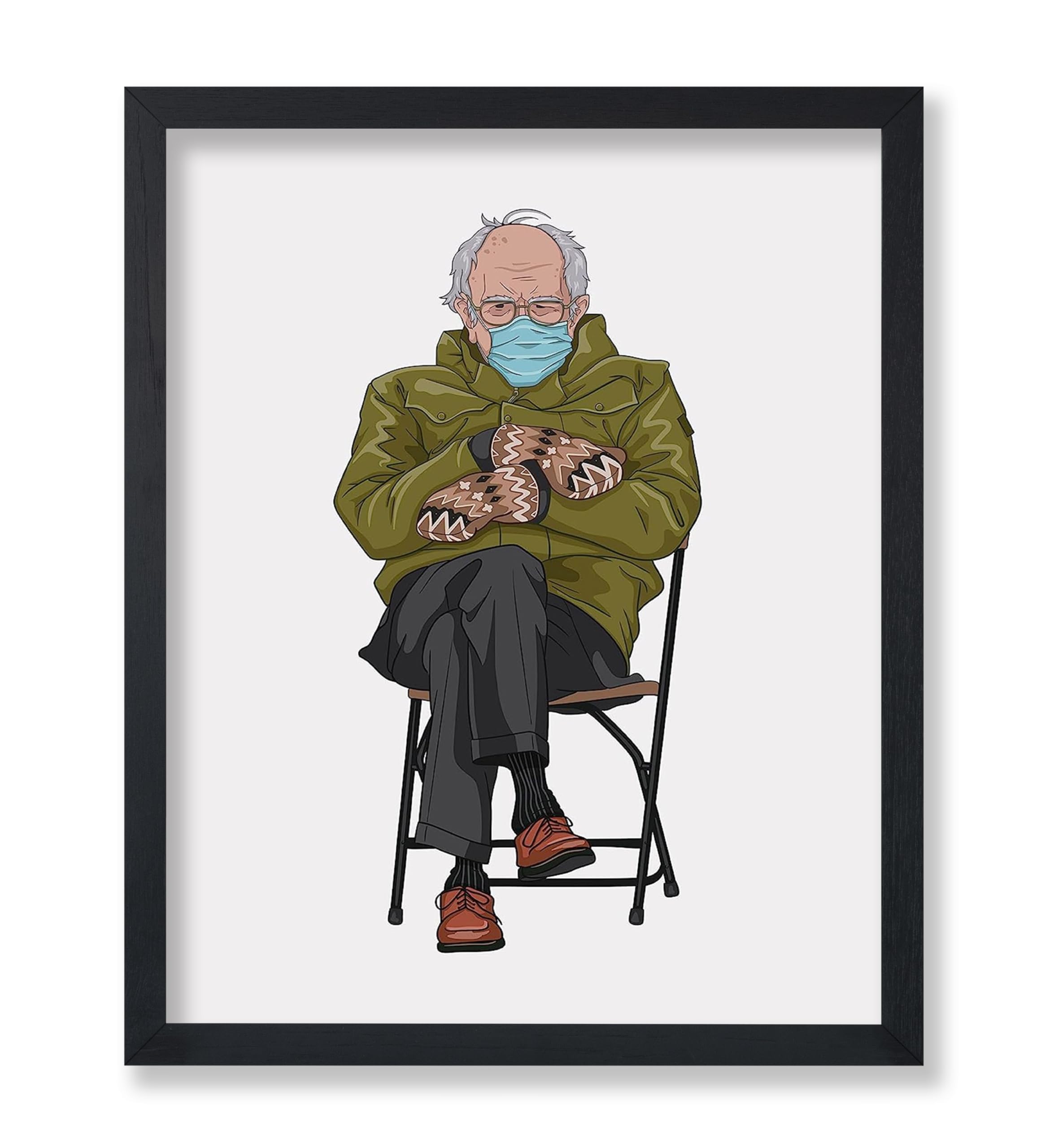 Poster Master Vintage Minimalist Poster Retro Funny Print Bernie