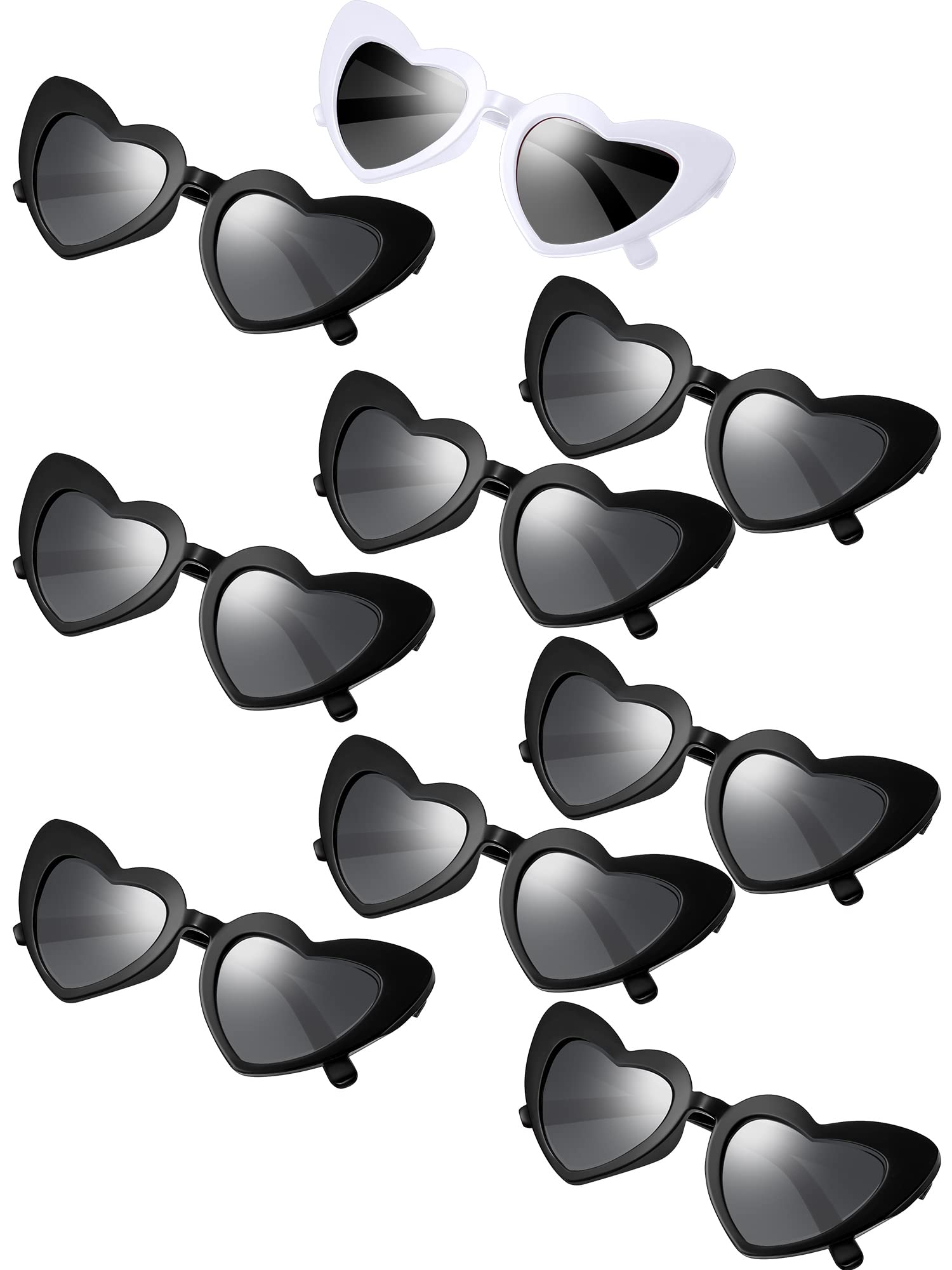 Frienda9 Pairs Heart Shaped Sunglasses Bachelorette Heart