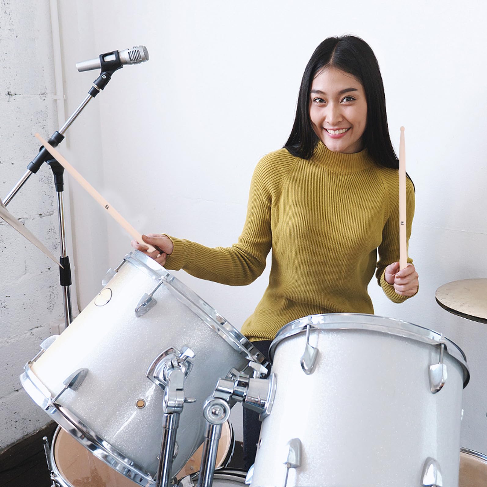 20stücke Ahorn-drumsticks Holz Schlagzeug Sticks Drumsticks Für Anfänger Studenten Musiker Junge Mädchen Erwachsene