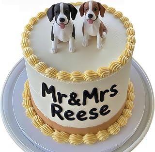 Personalized Pet Figurine Cake Topper, Handmade Polymer Clay Dog Cat Portrait, Custom Wedding Cake Decor & Pet Keepsake